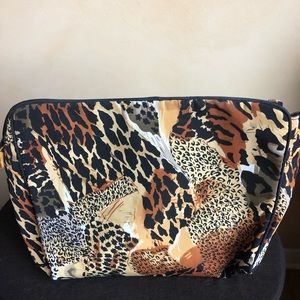 Vintage Adrianne Vittadini Leopard Cosmetic Case
